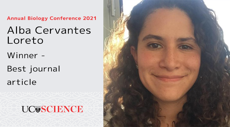 ABC winner profile: Alba Cervantes Loreto: Best PhD Journal article